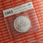 1963 Canada Silver Dollar Arrowhead Heavy Cameo UNCIRCULATED Coin #coinsofcanada