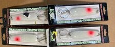4 of Dream Weaver Extended Glow Fishing Lures Trolling Spoons Vintage? NIP