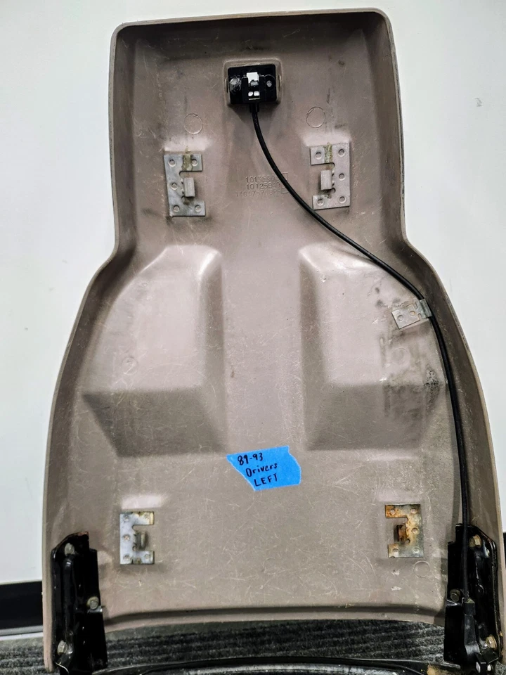 Conjunto de marco de asiento izquierdo Corvette 89-93 C4 carcasa lado del conductor gris bonito fabricante de equipos originales Foto 4 de 4