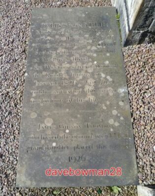 FOTO EDINBURGH JULIUS VON YELIN GRABPLATTE ALT CALTON BEGRÄBNISPLATZ DAS GRAB