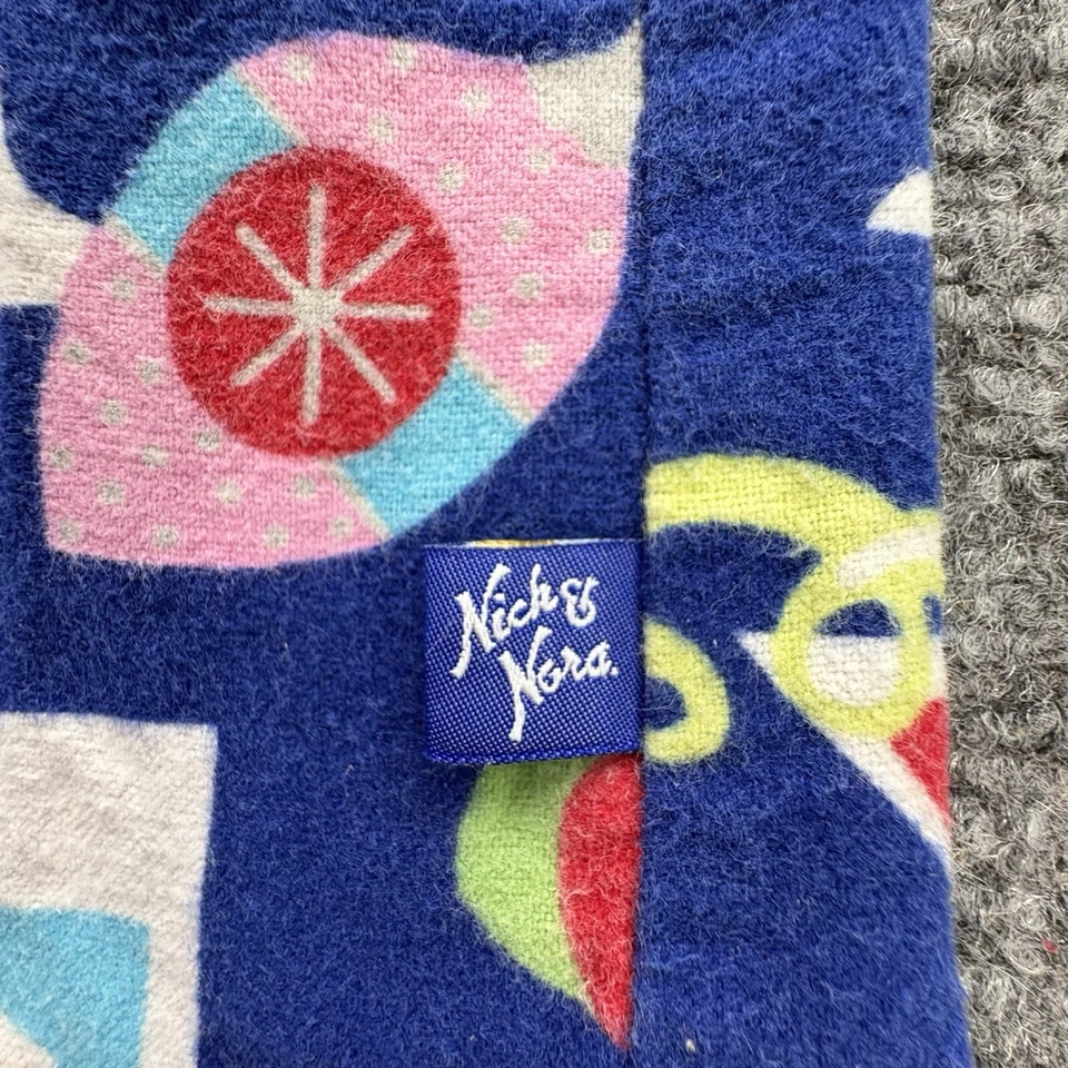 Vestido de noite Nick and Nora grande azul Natal martini bolsos de flanela - Imagem 3 de 4