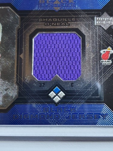 2005 Upper Deck Shaquille O'Neal #PATCH BLACK DIAMOND Game Worn Jersey - Rare - Picture 2 of 3