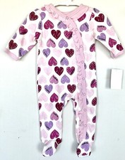 Bebe baby Ruffle Footie and headband heart 3-6 month Retail 29.50 price 19.50