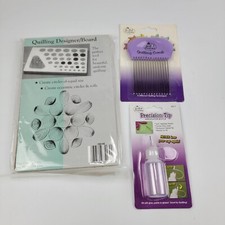 Quilling Accessory Pack Designer Board 8.5 x 5.5, Precision Tip Bottle, Comb