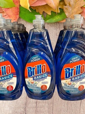 6 x Brillo Basics Dishwashing Liquid Oxy Power 24 fl oz