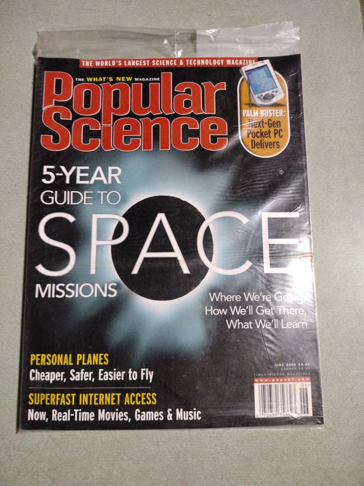 NEW Popular Science Magazine June 2000 5-Year Guide to Space Missions