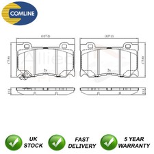 Set pastiglie freno anteriori alleate Nippon adatte a Nissan 370Z Infiniti FX QX70 Q70