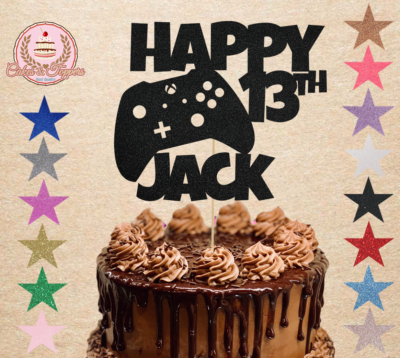 Topper Per Torta A Tema Controller Di Gioco, Livello Superiore Al 10 - Foto 8