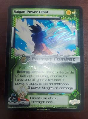 Saiyan Power Blast 124 Foil Unlimited - DBZ Dragon Ball Z CCG TCG Score