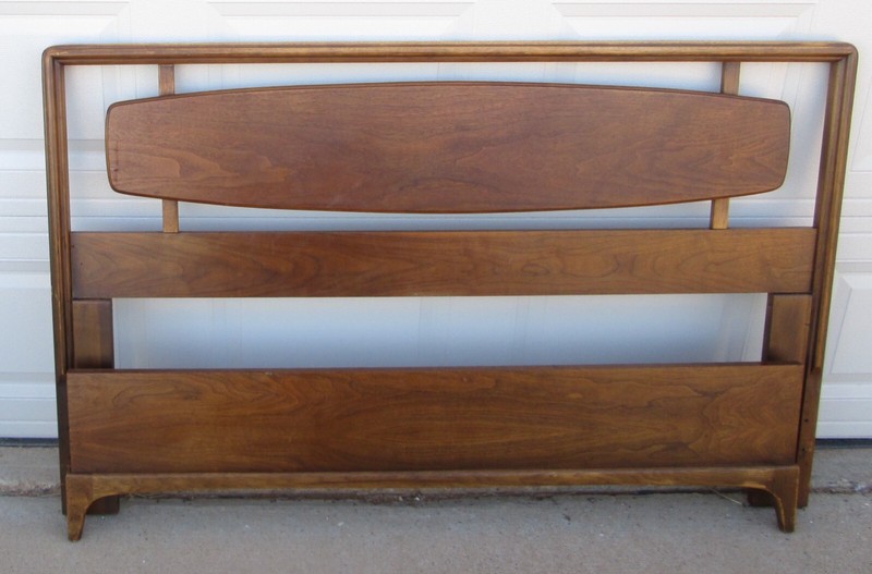 Lane Rhythm Full Headboard Footboard 59-1/2 inch Wide Mid Century Modern Vintage