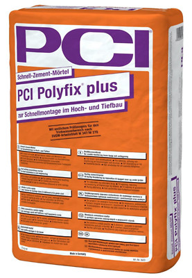 PCI Polyfix plus 25 kg Schnellzement Mörtel Versetzmörtel für Hohlkehlen Sika