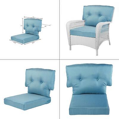 Washed Blue Replacement Cushion for Martha Stewart Charlottetown Outdoor Chair Washed Blue Replacement Cushion for Martha Stewart Charlottetown Outdoor Chair