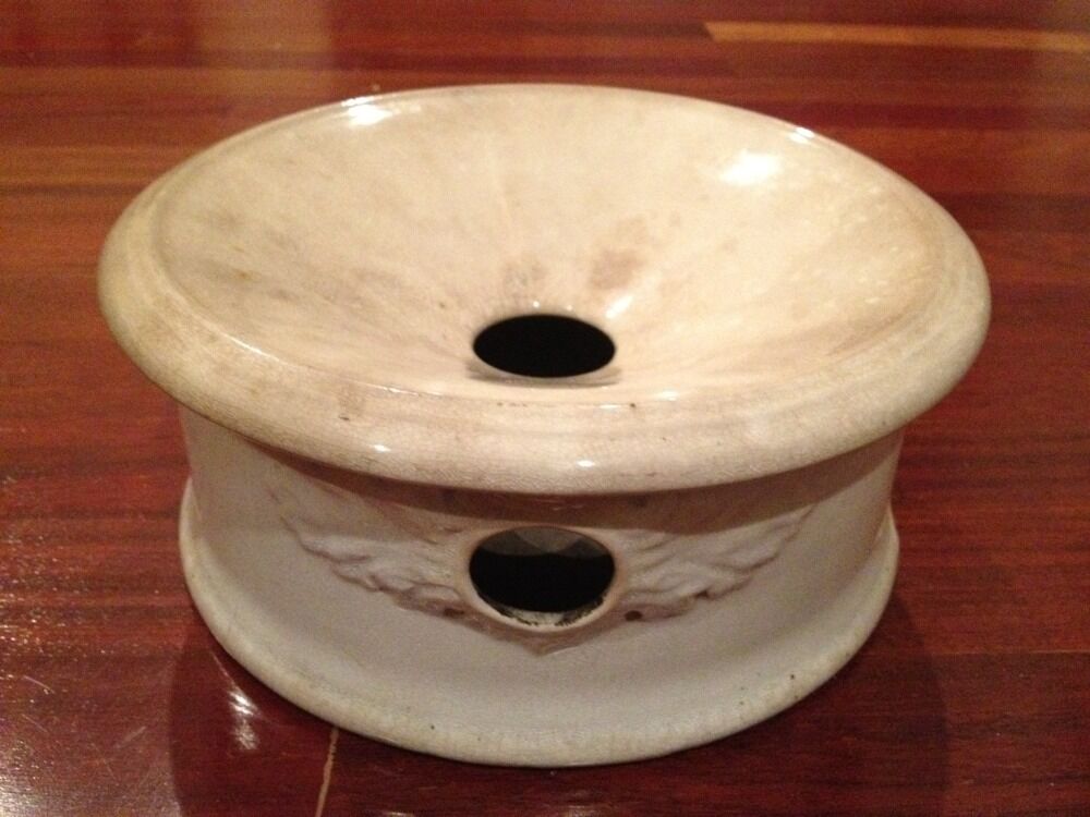 White Royal Ironstone China Ceramic Porcelain Pottery Spittoon Cuspidor