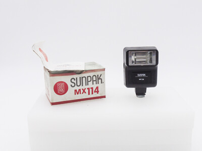 SUNPAK MX114 Blitz in OVP mit Anleitung - NEU / UNGEÖFFNET