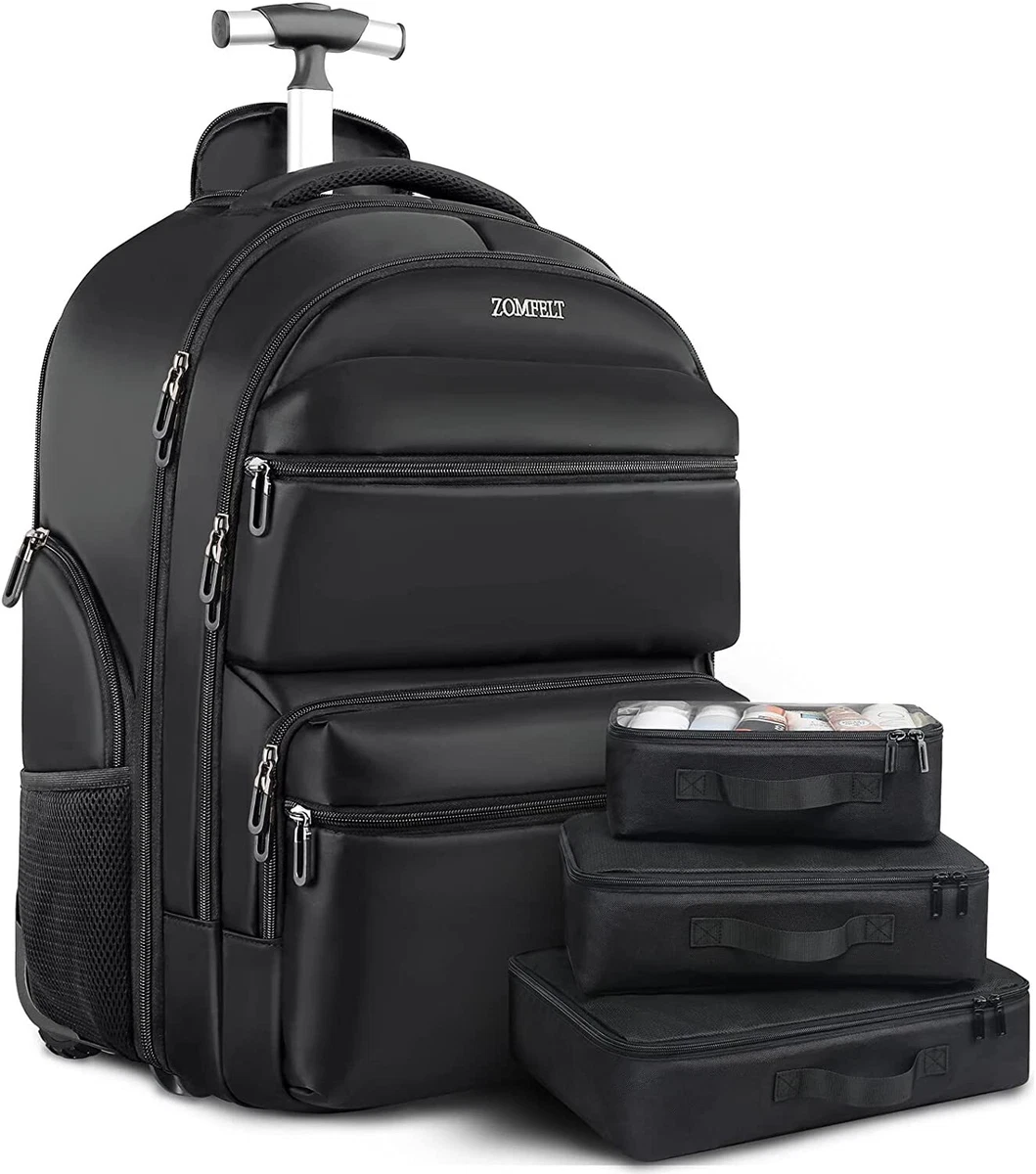 Big Rolling Backpack, 17.3 inch Laptop with Wheels, Waterproof Durable  Material | eBay