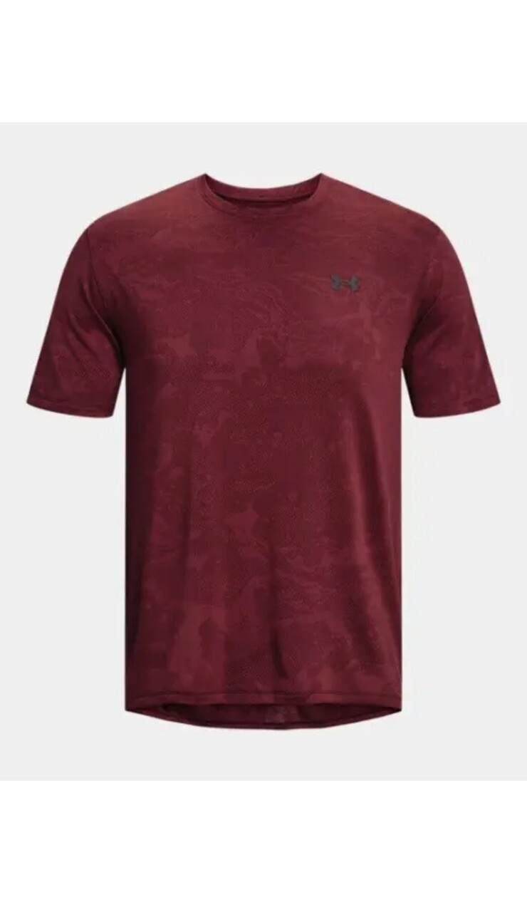 Мужской камуфляж Under Armour UA Training Vent с коротким рукавом Каштановый красный черный Lrg NWT 5690₽