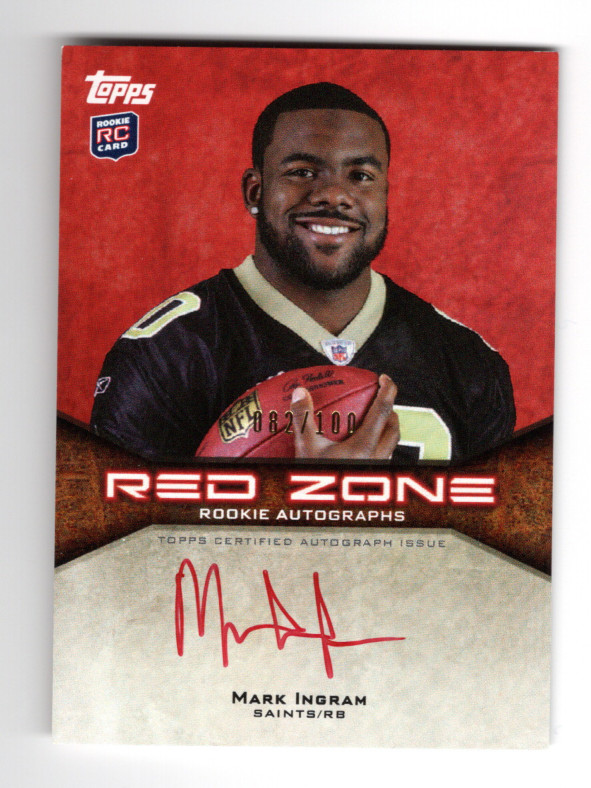 Mark Ingram 2011 Topps Rookie Red Zone Autographs #RZRAMI (82/100)