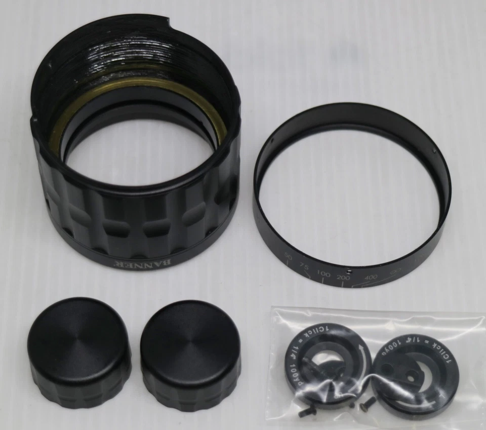 Bushnell Banner 61-412 4-12x40 Rifle Scope Objective Bell Windage Knobs Caps - Image 2 of 4