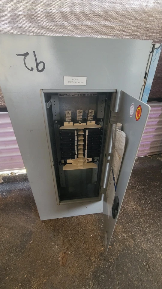 Eaton PRL2A Panelboard 100A 120/208V  3PH Indoor 18 Circuit MLO 100 Amp Ezbr2036 - Image 2 of 4