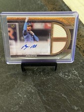 2025 Topps Museum Collection BYRON BUXTON SIGNATURE Swatches Dual Relic Auto /50