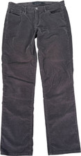Calvin Klein Women  s Gray Straight Leg Corduroy Jeans - 8