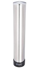 San Jamar Cup Dispenser, Wall Mount, Stainless Steel. (New But Missing Cap)