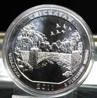 2011 5 oz Silver ATB Chickasaw OK Coin .999 Silver w/ Capsule !!