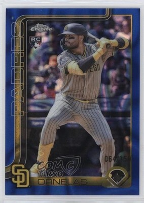 2025 Topps Chrome Update Blue Lava Refractor 64/150 Tirso Ornelas Rookie RC 0w27