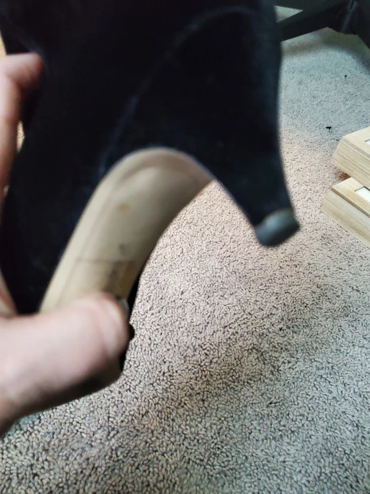 Sam Edelman шикарный черный бархат лодыжки котенка каблука ботинки размер 7,5 - Изображение 4 из 4