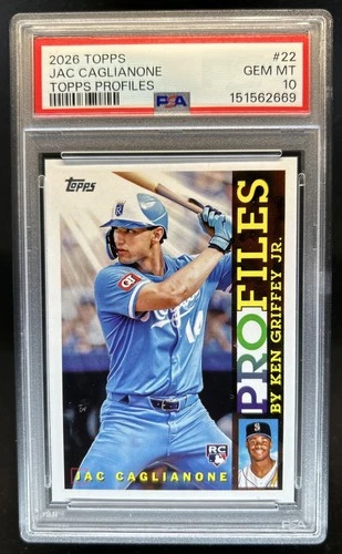 2026 Topps Series 1 Jac Caglianone Base (PSA 10)