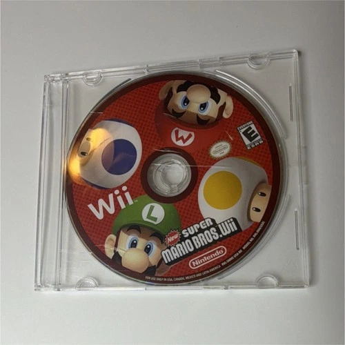 New Super Mario Bros. Wii (Nintendo Wii, Multiplayer) Nintendo DISC ONLY TESTED