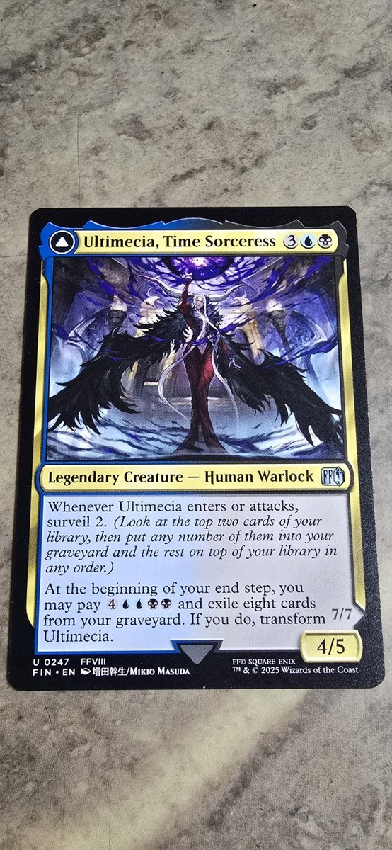 ultimecia mtg card Ultimecia, Time Sorceress Final Fantasy Regular Legendary Creature UC MTG  NM