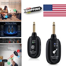 Rechargeable Wireless Guitar System UHF Technology 4 Hour Playtime for Musicians