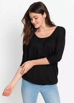 Freemans Black Loose Fit Slouch Top   Plus Size  UK 26/28   (FJ121-3)