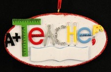 Teacher Personalized Christmas Tree Ornament