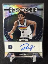 2023-24 Panini Prizm Holo - Josh Minott - Penmanship Auto #PNM-MIN Timberwolves