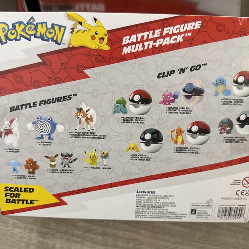 Pokémon Battle Figur Multipack Pikachu Shuckle Axew Shinx Eevee Machop - Bild 2 von 6