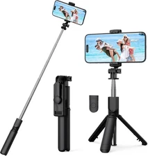 Selfie Stick Tripod with Bluetooth Remote Portable for iPhone and Android Phones