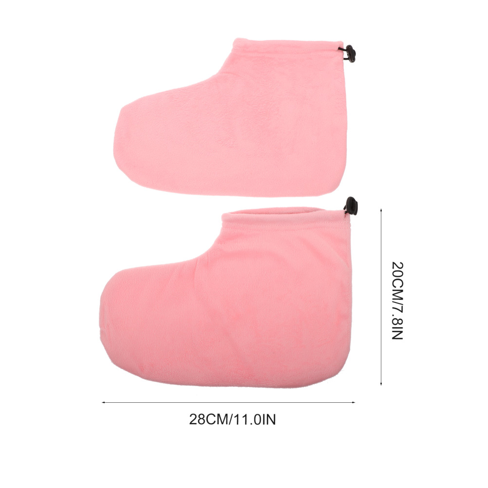 Wax Therapy Foot Covers Cotton Plush for Paraffin Foot Wraps