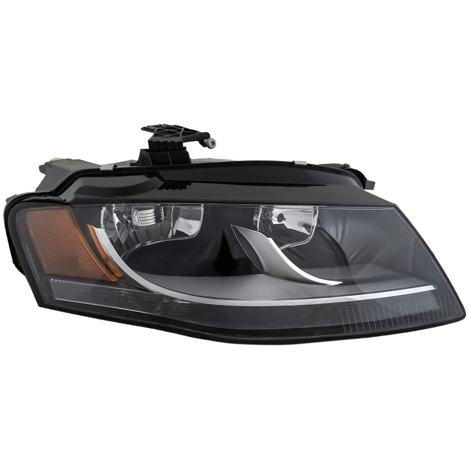 Right Side Headlight For Audi A4 Quattro 2009-2012 Halogen w/ Bulb Sedan & Wagon - Image 2 of 4