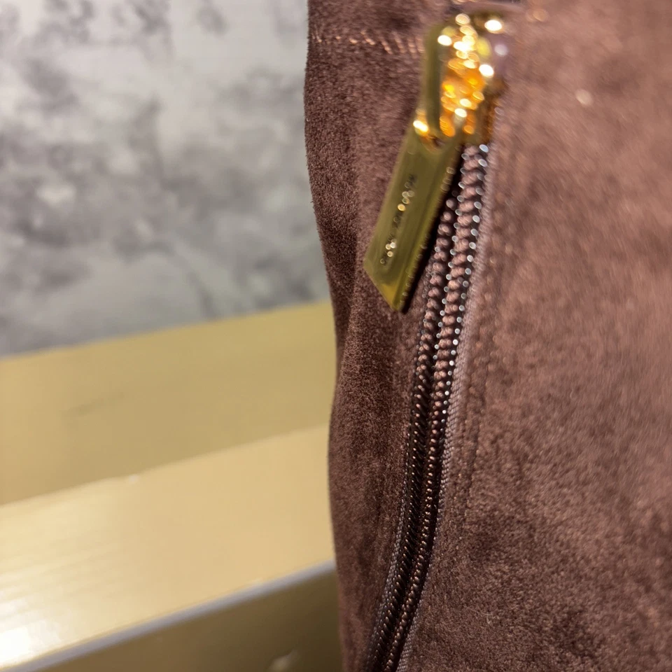 Bota MICHAEL Michael Kors para mujer imitación gamuza BRADEN MID 6,5 NUEVA EN CAJA Foto 4 de 4