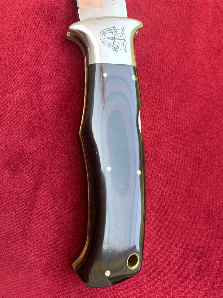 Al Mar S.E.R.E. Attack III 3003A Klappmesser, Seki Japan, Vintage 1990er Micarta - Bild 3 von 4