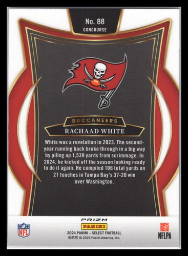 2024 Select Football #88 Rachad White Red & Black Shock - Bild 2 von 2