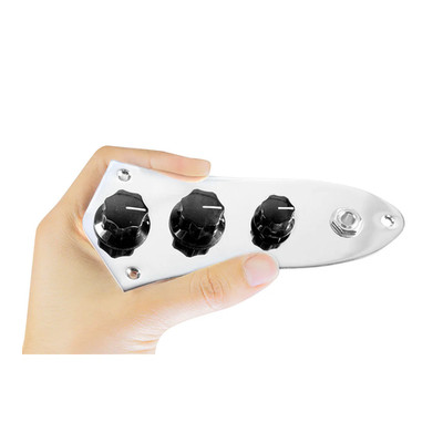 920D Custom JB-C Jazz Bass Loaded Control Plate, Chrome