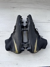 NIKE HYPERVENOM PHANTOM 3 ACADEMY DF FG BLACK GOLD FOOTBALL CLEATS BOOTS US11