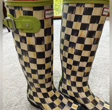 Mackenzie Childs Courtly Check Hunter Rain Boots