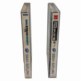 NHL Powerplay 96 & NHL All-Star Hockey (Sega Saturn) Complete w/ Man + Reg Card