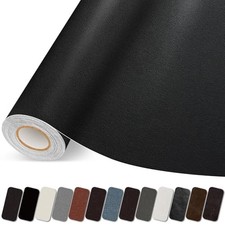 Leather Repair Patch, 17X79 Inch Self Adhesive Leather Repair 17X79 inch Black