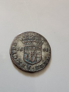 ancienne pièce de monnaie 2 maravedis 1691