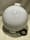 VINTAGE WHITE MILK GLASS LIGHTNING ROD BALL